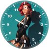 black widow glamorous sa wall clock