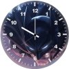batman face closeup um wall clock