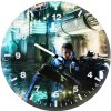 blue beetle spiderman n6 wall clock