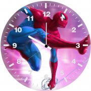 spiderman digital illustration u0 wall clock