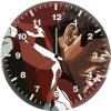 iron man low poly digital art za wall clock