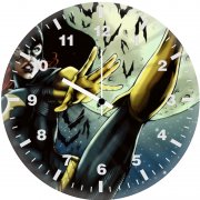 batgirl art new kz wall clock