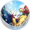 spiderman reading book eating burger ug wall clock