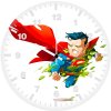 superman saving the world mn wall clock
