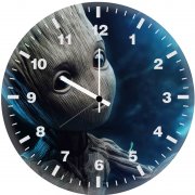 baby groot tf wall clock