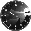iron man illustration tm wall clock