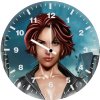 black widow art b9 wall clock