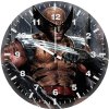 wolverine sitting on throne rh wall clock