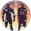 black panther and kobe bryant 15 wall clock
