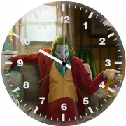joker sitting on sofa 49 wall clock