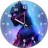 black panther fanartwork u9 wall clock