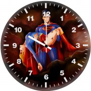 superman rescues supergirl zr wall clock