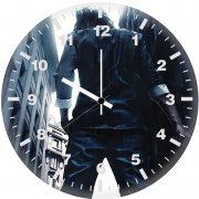 joker with rose in hand 5k wall clock