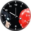 batman and red hood artwork ov wall clock