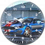 mustang captain america image wall clock
