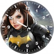 artwork batgirl lc wall clock