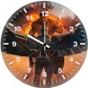 red hulk vs captain america clash of powerhouse xl wall clock