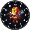 iron man dark minimal art ta wall clock
