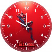 lady deadpool minimal k7 wall clock