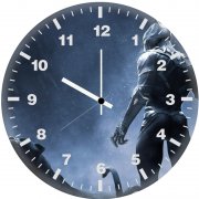 black panther rise up ju wall clock