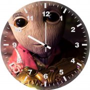 baby groot found the gauntlet hc wall clock