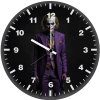 joker in purple suit su wall clock