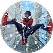 spider man miles coming artwork kj wall clock