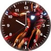 iron man superior steel im wall clock