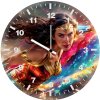 wonder woman blazing fs wall clock