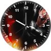 superman black suit yc wall clock