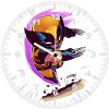 wolverine minimalism artwork 4s wall clock