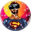 superman using vr headset iw wall clock