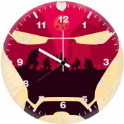iron man mask 8g wall clock