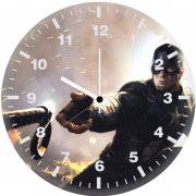 captain america mjolnir avengers endgame 5x wall clock