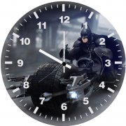 batman batbike 59 wall clock