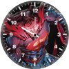 superman red eye alert 9f wall clock