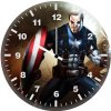 captain america shield hammer b3 wall clock