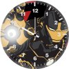 iron man black x gold 89 wall clock
