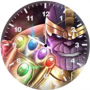thanos six gems pd wall clock