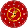the flash logo artwork 1e wall clock