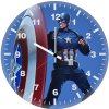 captain america artworks bw wall clock