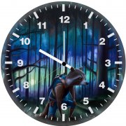 rocket raccoon artwork 8q wall clock