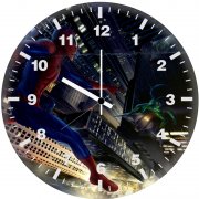 spiderman vs goblin art 9i wall clock