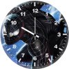 black spider man a4 wall clock