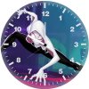 gwen stacy in spiderman into the spider verse ju wall clock