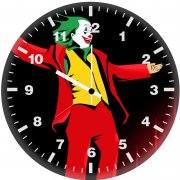joker sketch art stairs ap wall clock