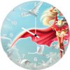 supergirl dreamy comic art vt wall clock