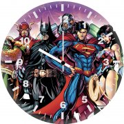 justice league superheroes artwork mr wall clock
