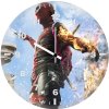 deadpool burning on the edge hs wall clock