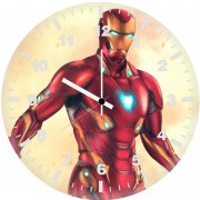 iron man flying ku wall clock